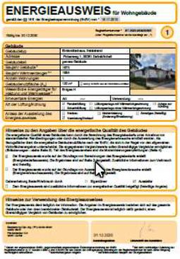 Energieausweis - erhalten von Bauplanung Dipl.-Ing. (FH) Guido Stehr in Zerbst/ Anhalt